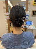 ダウンシニヨンヘアアレンジ
