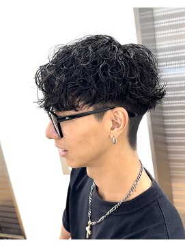 ビカム 名駅(become) 【大人の爽やか波巻きマッシュ】メンズパーマ刈り上げビジネス