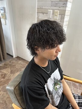 ハルクファースト 札幌(HRK 1st.) メンズ/波巻きパーマ/ショート/スパイラルパーマ/カット