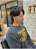 毛流れセンターパート/メンズセンターパート