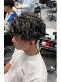 ツイストスパイラルハイライトセンターパート