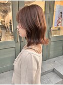レイヤーボブ×ナチュラルブラウン【Ami】