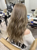 アジールヘア 所沢プロペ通り店(agir hair)&nbsp;ミルクティーグレージュケアブリーチレイヤーカット所沢韓国