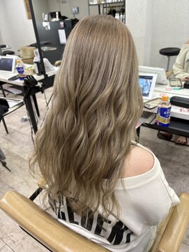 アジールヘア 所沢プロペ通り店(agir hair) ミルクティーグレージュケアブリーチレイヤーカット所沢韓国