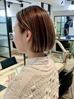 ファイブシーン アオヤマ(5SCENE AOYAMA)&nbsp;切りっぱなしボブミニボブパーマくびれボブ外ハネボブブリーチ