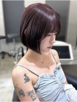 ロイ(Roi) ◎ラベンダーカラー前下がりボブ20代30代