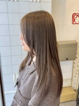 カミケンパセオ(kamiken.paseo) ロングレイヤー×透明感ベージュカラー【カミケンパセオ/福島】