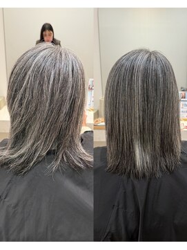 シンズ 銀座(sins) 艶のある上品なグレイヘアに[30代40代50代60代]