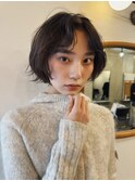 レイヤーボブ/ウルフ/ニュアンスパーマ/顔周りカット20代30代