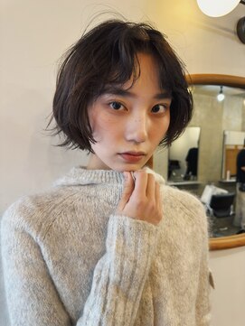 ヒュージ 表参道(huge) レイヤーボブ/ウルフ/ニュアンスパーマ/顔周りカット20代30代