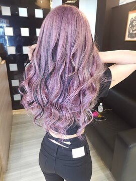 フォックス 四日市店(FOX) ヘアエクステ/ロング/デザインカラー/ラベンダー