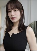 レイヤーカットウルフカットボブグレージュオリーブべージュ