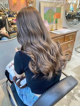 チャプター 問屋町(chapter) 髪質改善トリートメントミルクティーベージュグレージュ韓国ヘア