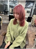 ブリーチハイライト髪質改善ダブルカラーレイヤーカット/本厚木