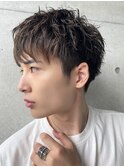 本厚木レイヤーマッシュ刈り上げツーブロックアクティブショート