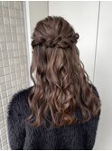 【ハーフアップ】結婚式/お呼ばれヘア/銀座/有楽町/ヘアアレンジ