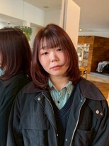 カノエ 山口小郡店(canoe) オレンジブラウン×レイヤーカット