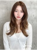 韓国風ｘシースルーバングｘエギョモリｘタンバルモリｘレイヤー