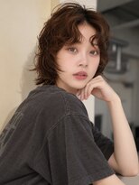 ノラ シブヤ(NORA) 小顔ミディアムパーマミディアムデジタルパーマボブパーマ前髪