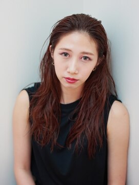 ウルハサロン(ULHA salon) ウェットロング　ローズ　ボルドー