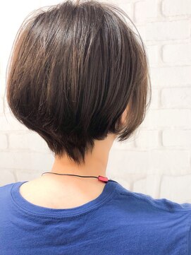 ラウンジ モリオ イケブクロ(Lounge MORIO Ikebukuro) 【morio池袋】今年流行大人かわいい黒髪丸みショート