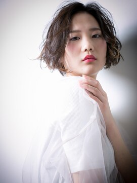 カバーヘア ブリス 北浦和(COVER HAIR bliss) ローライト*無造作くせ毛風ナチュラルボブw北浦和20代30代40代