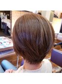 大人丸みショート【stylist西條】