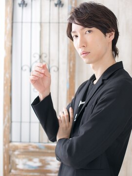 モッズヘア メン 上尾東口店(mod's hair men) ≪mod's men≫暖色系カラーなフェードビジカジロングウルフJ