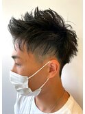 《涼しげヘア》フェードカット×こなれヘア◎30代40代50代
