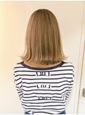 【秋スタイル★Check★】ハイトーン×ミルクティーベージュ