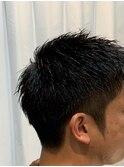 ツンツンツーブロックベリーショート