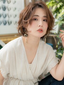 カバーヘア イヴ 戸頭店(COVER HAIR EVE) アシンメトリー外国人風ゆるふわショートc4戸頭20代30代40代!