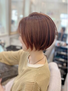 イリス 栗平(iiris) オレンジカラーすっきりショート