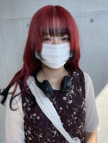 ゲーム 吉祥寺店(GAME)&nbsp;ダブルカラー赤髪ベージュカラーケアブリーチハイトーンカラー