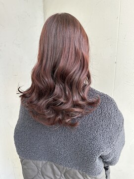 ジュエ ヘアー デザイン(Jue hair design) ゆるふわっピンクブラウンカラー