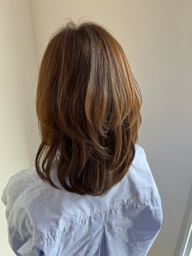 リノア 鵠沼海岸(LINOA) グレージュカラー/ボブウルフ/黒 髪/ココアベージュ