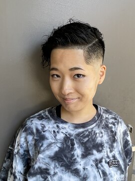 メリケンバーバーショップ トーキョー(MERICAN BARBERSHOP TYO) YS STILE.束感ショート.波巻き.ハイライト.マッシュパーマ11