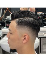 ザ フェイダーズ(The Faderz) スキンフェードアップバングフェザーアップメンズバーバー理容室