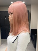 ベレーザ 渋谷(BELEZA)&nbsp;4629ニュアンスカラーホワイトピンク韓国ヘアミルクティーピンク