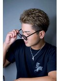 オールバックショート