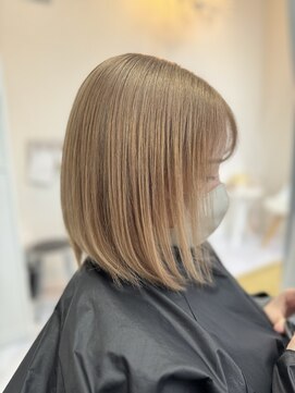 ラムシェール(LamChele) 【lamchele】ミルクティーベージュ×ケアブリーチカラー