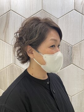 ビューティドレッセヤマノ 池袋パルコ(Beauty Dresse YAMANO) 【白髪ぼかし】白髪染め/ショート/くせ毛/パーマ風