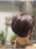 ヘナでつやつや 大人のショートボブ