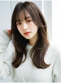 レイヤーカットレイヤーロング毛先ワンカール