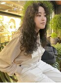 くるくるパーマ　ロングパーマ