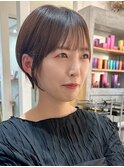 前髪有り丸みショート