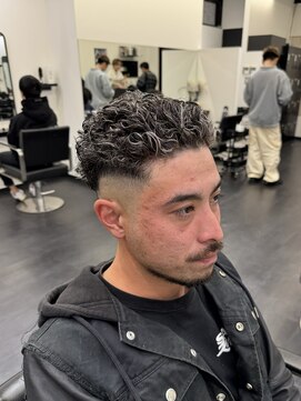 メンズサロンドットリアン(dot. lien) 極道パーマ×ホワイトメッシュ【町田駅/MEN'S】