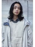 メンズロング　緩めパーマ　ロン毛パーマ