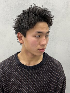 ルースト 西院店(ROOST) MEN’S HAIR/波巻スパイラル/フェザーパーマ/西院眉毛CUT