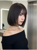 札幌大通/ボブ/顔周り/レイヤーカット/ブリーチなしカラー